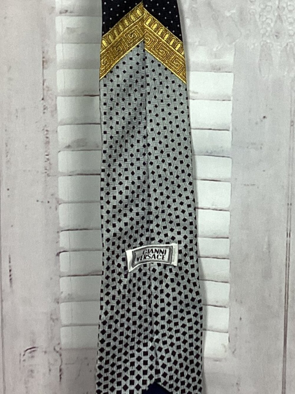 Gianni Versace Tie Silk Vintage - Picture 8 of 9
